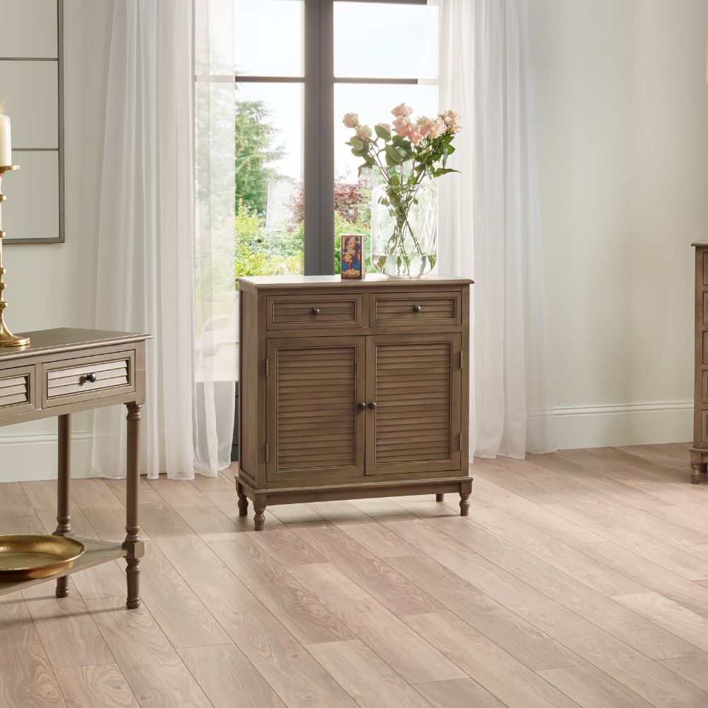 Ashwell Taupe Pine Wood Console Table