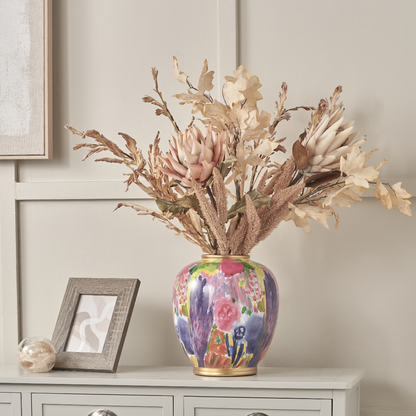 Matisse Multi Colour Ceramic Urn Vase