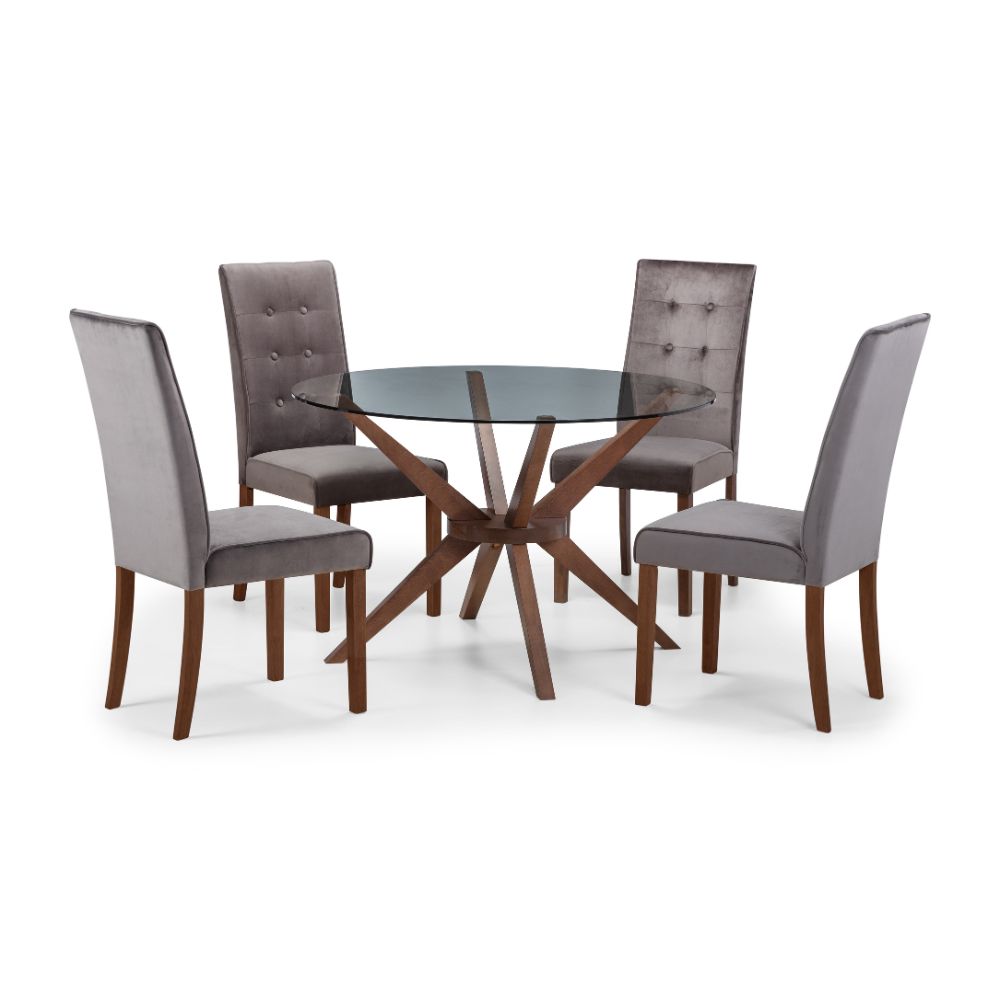 Chelsea 120cm Round Glass Dining Table