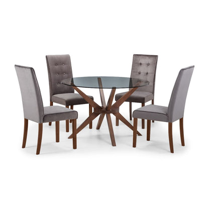 Chelsea 120cm Round Glass Dining Table