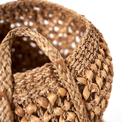 Water Hyacinth Round Handled Baskets (Set of 3)
