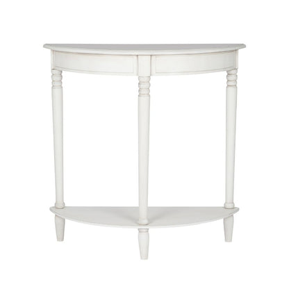 Heritage Pine Wood Half Moon Console Table