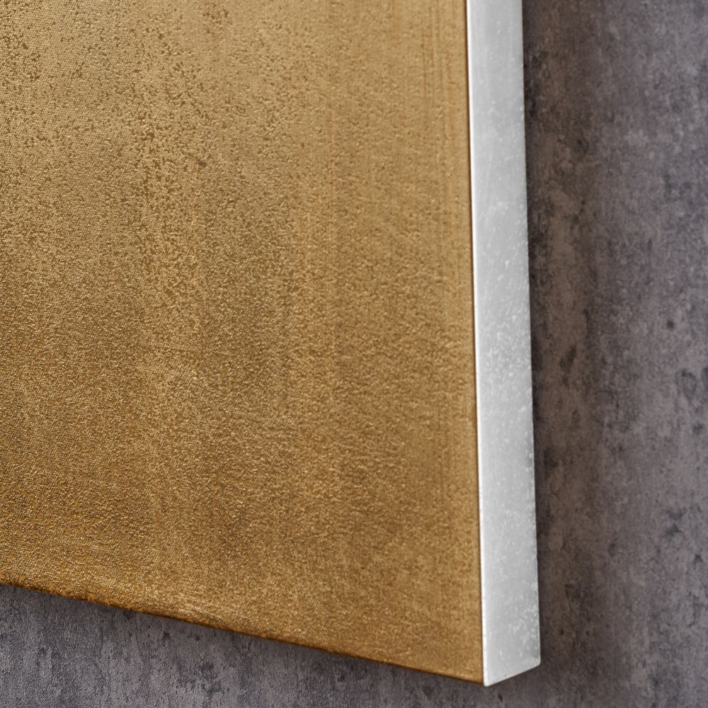 Frameless Canvas Black or White and Gold Abstract