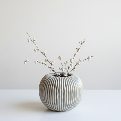 Pallida Striped Medium Vase