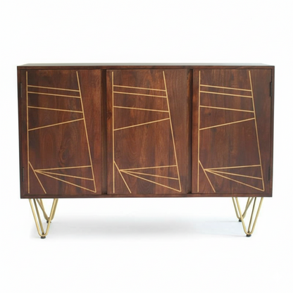 Dark Gold Inlay Sideboard