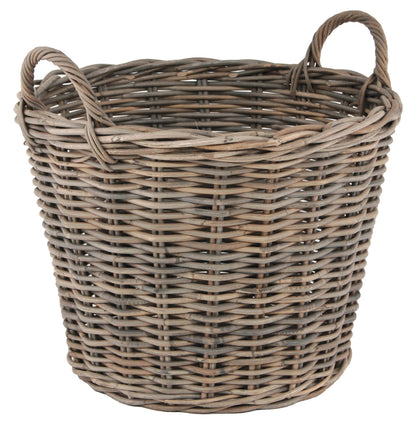 Kubu Grey Round Storage Basket