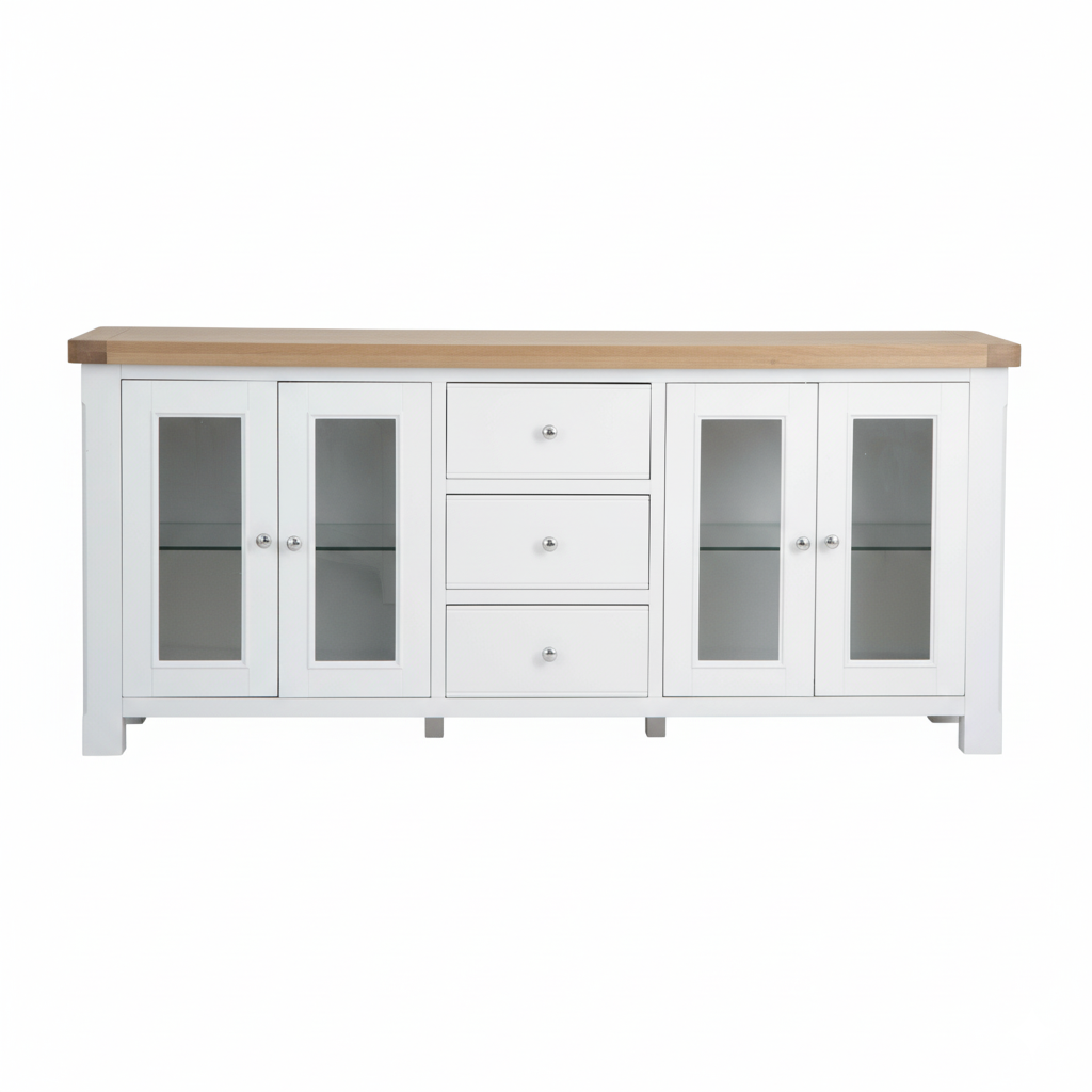 Chesterfield Oak 4 Door Sideboard