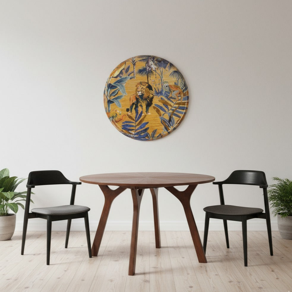 Huxley 1.2m Walnut Round Dining Table
