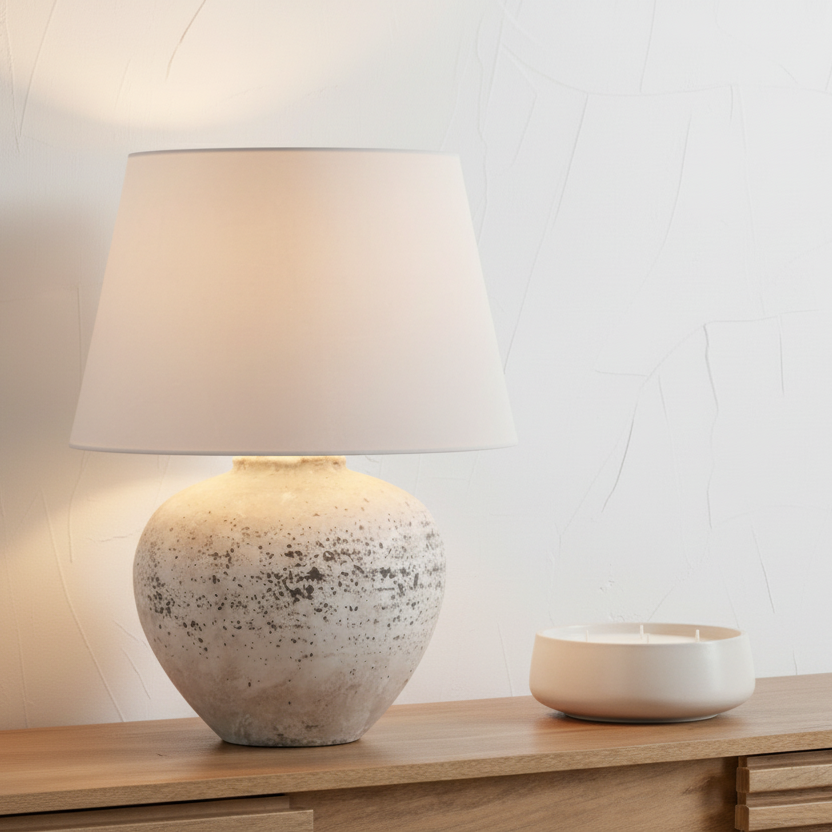 Regola Large Stone Ceramic Table Lamp