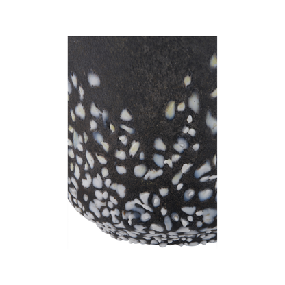Etna Black and White Glass Vase
