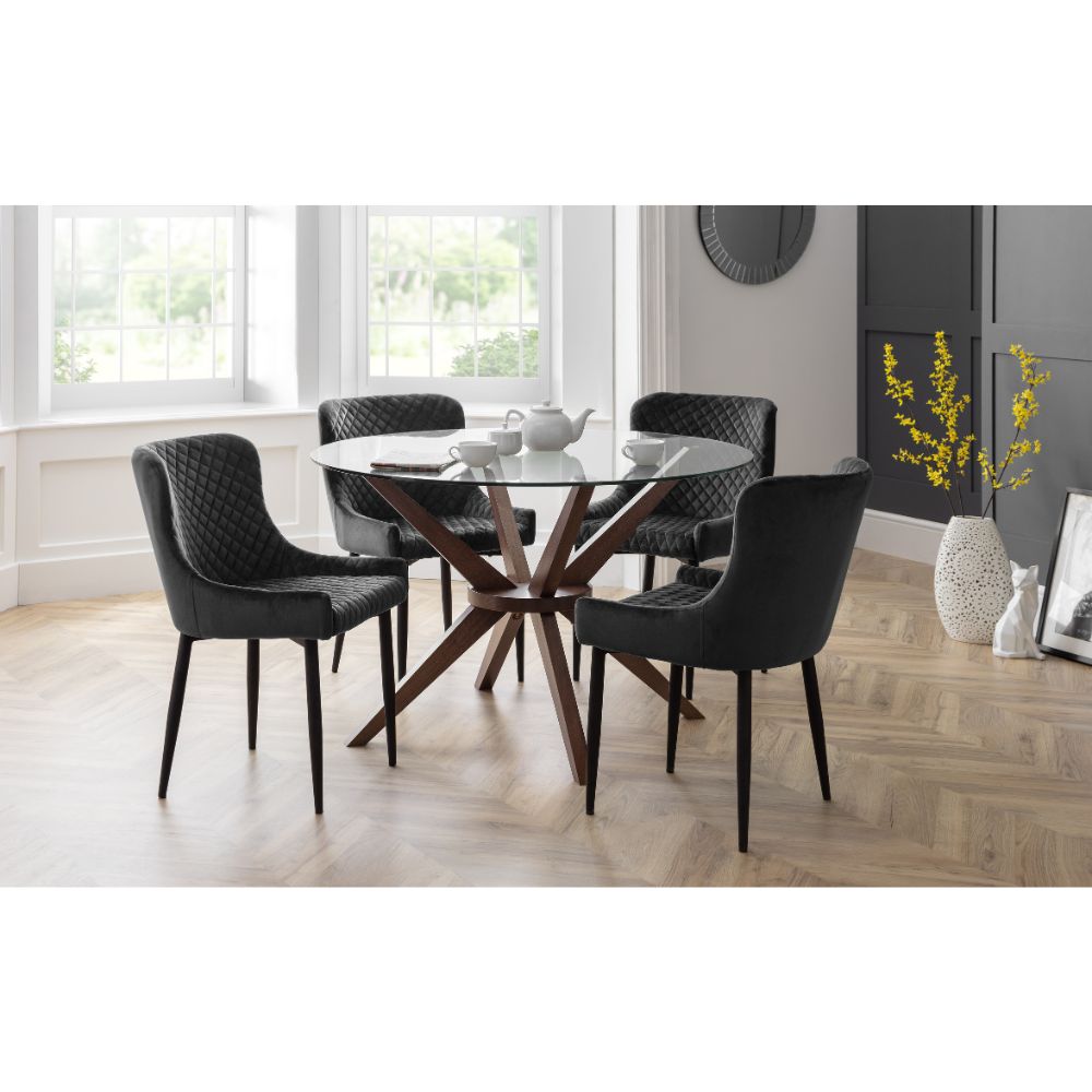 Chelsea 120cm Round Glass Dining Table