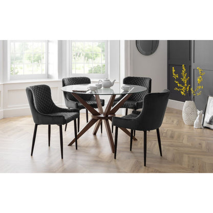 Chelsea 120cm Round Glass Dining Table
