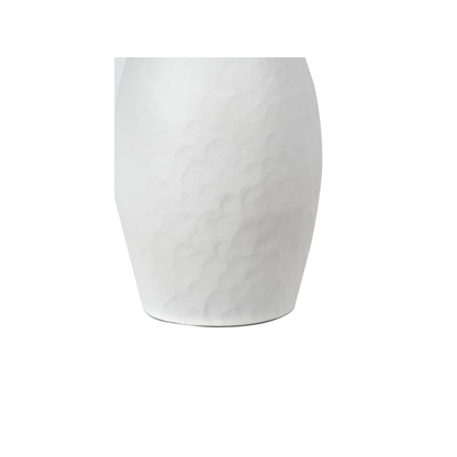 Eirene White Textured Stoneware Vase