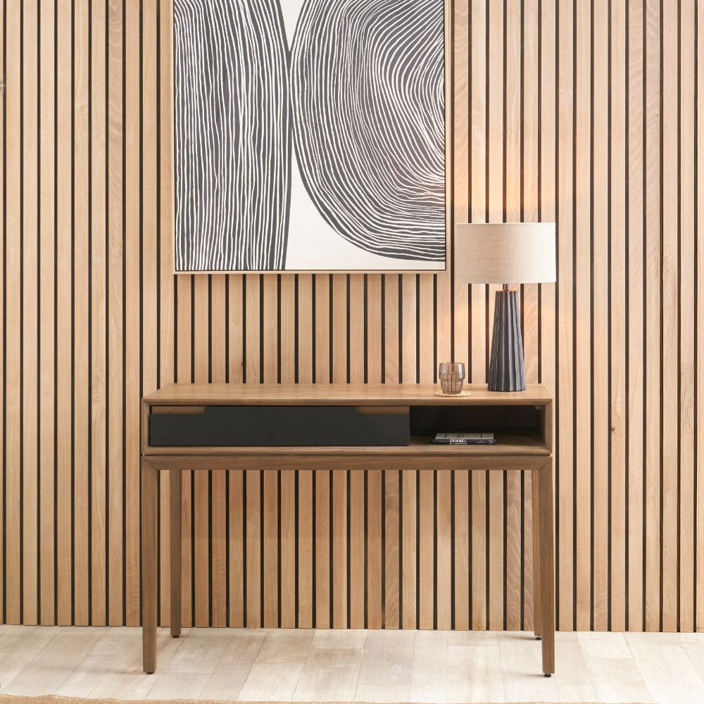 Gio Acacia Wood 1 Drawer Console Table