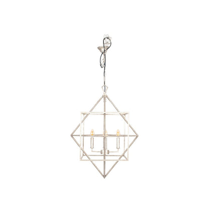 Sirius Antique Silver Metal Multi Arm Cube Pendant