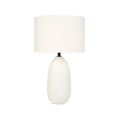 Ceramic Erika White Vintage Textured Table Lamp
