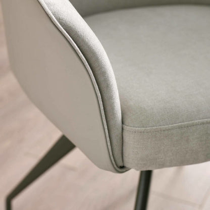Noah Ivory Fabric Dining Chair