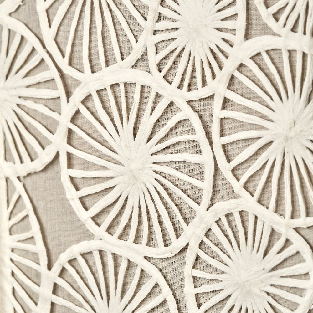 Natural Paper Cut Out Pattern Design Wall Art with Natural Frames (Set of 2)