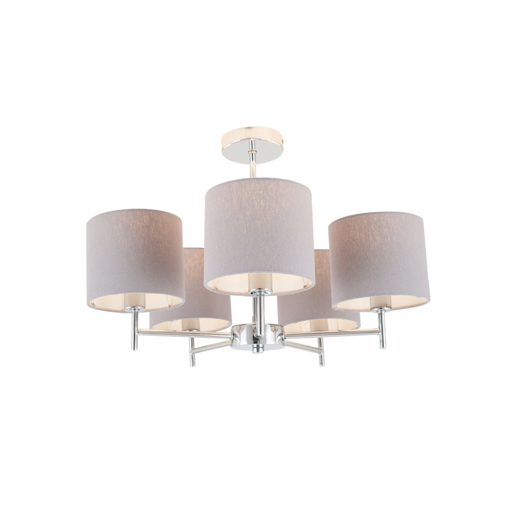Plaza Linen 5 Arm Pendant
