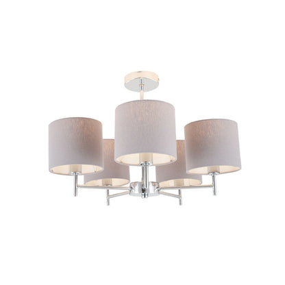 Plaza Linen 5 Arm Pendant