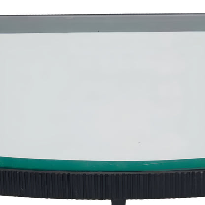 Marazzi Bevelled Glass Half Moon Console Table