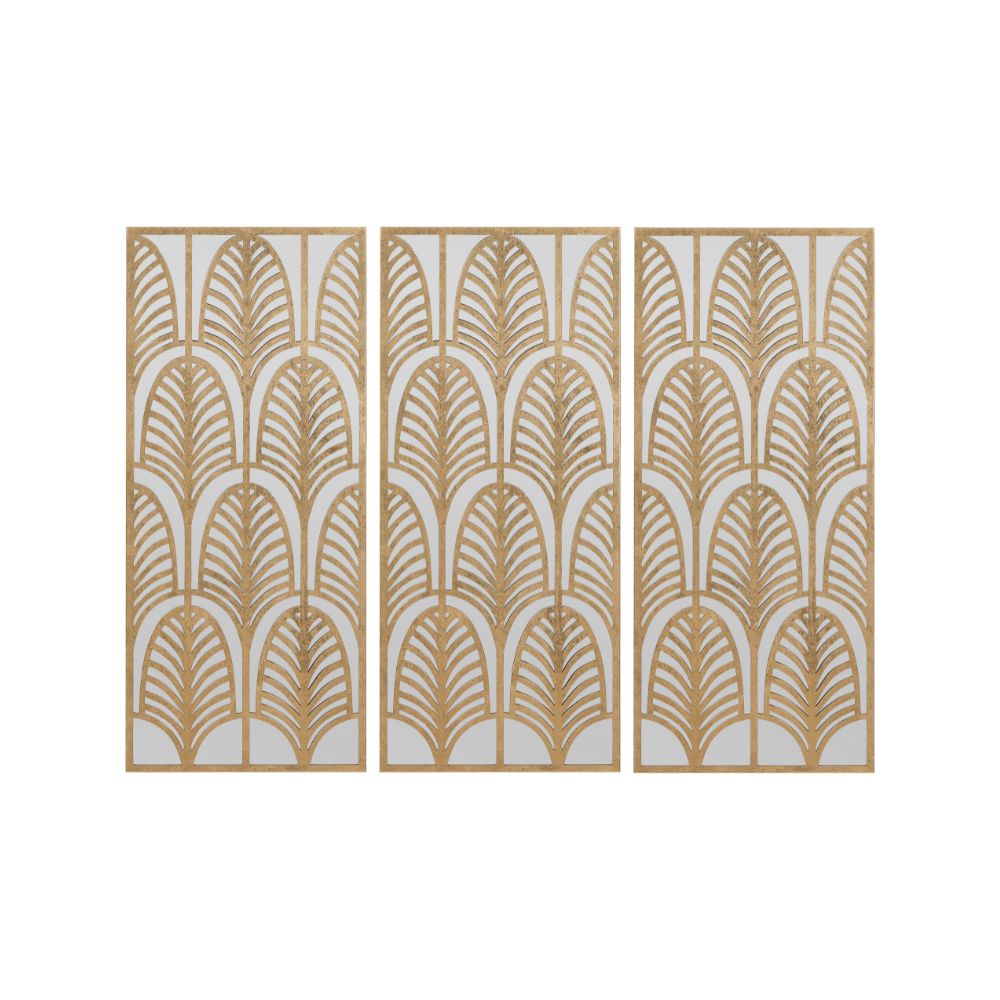 Metal Rectangular Mirrored Wall Art