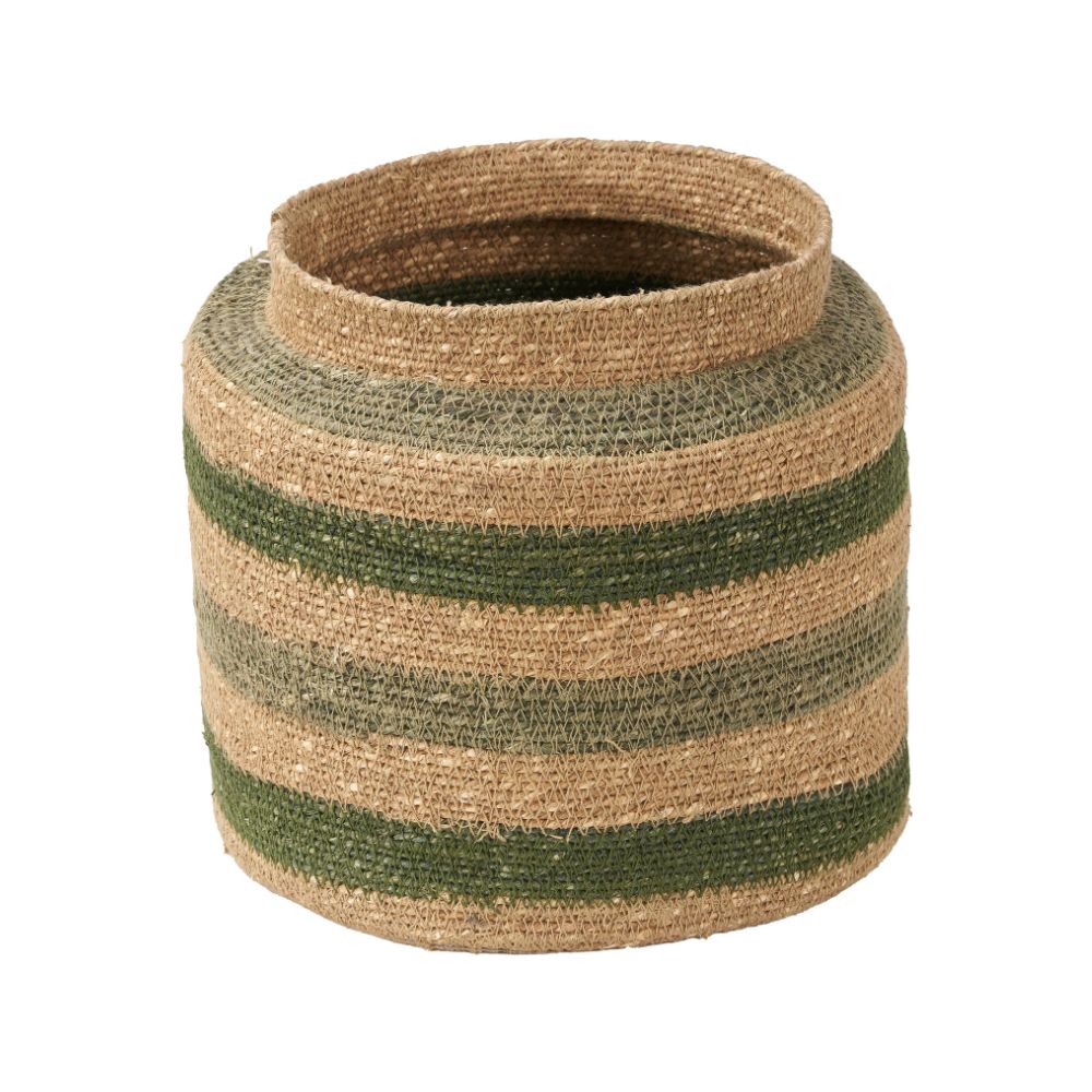 Seagrass Stripe Round Basket