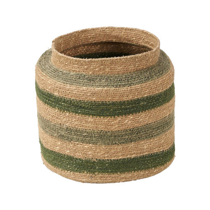 Seagrass Stripe Round Basket