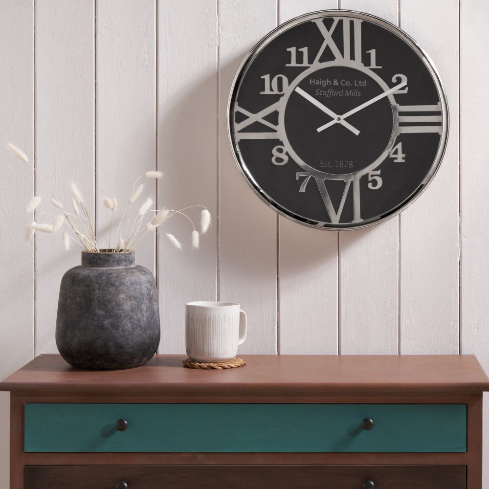 Metal Round Wall Clock