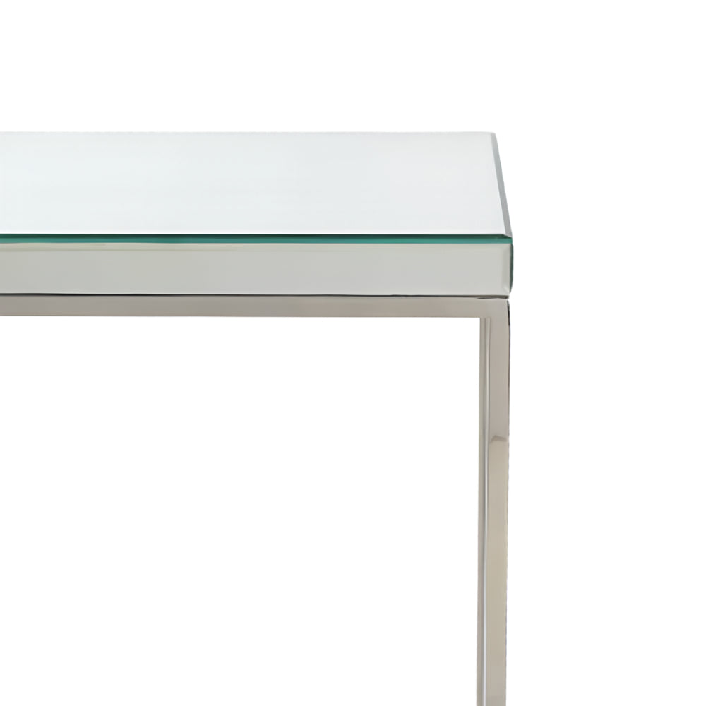 Elysee Mirrored Glass Console Table