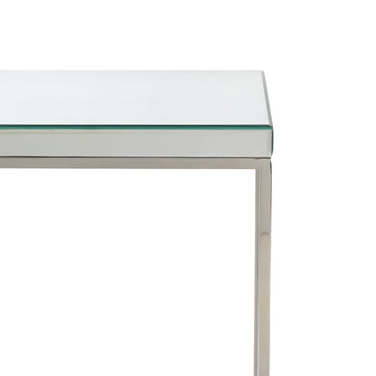Elysee Mirrored Glass Console Table
