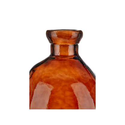 Organic Shaped Recycled Glass Tall Vase