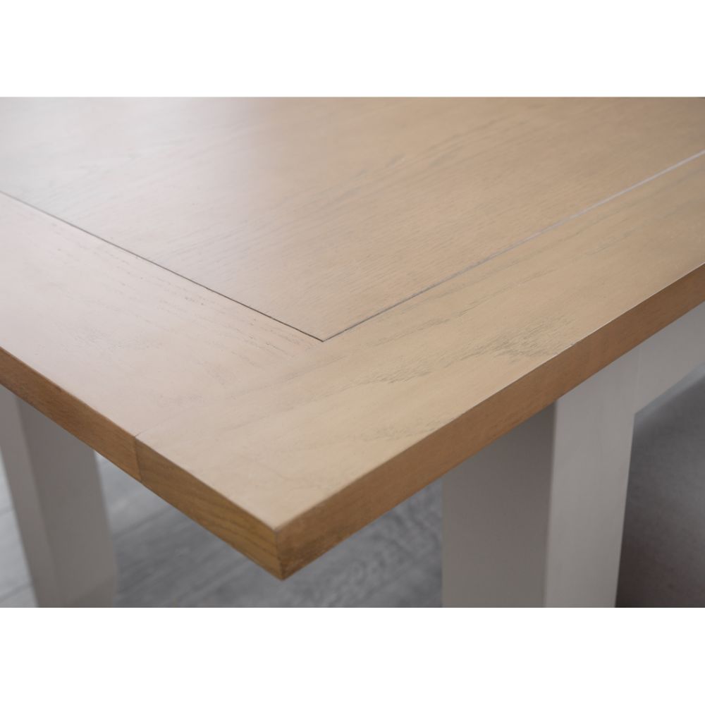 Richmond 1.4m Elephant Grey/Pale Oak Extendable Dining Table