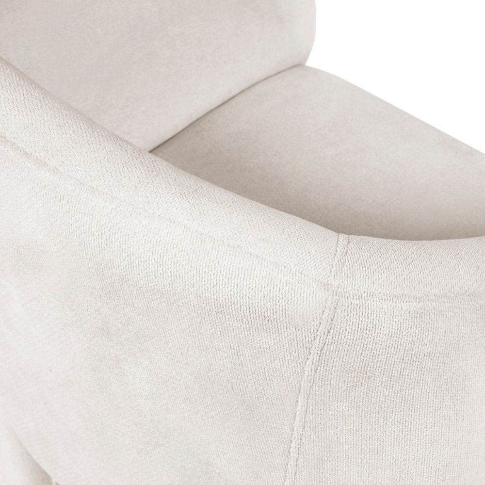 Elara Cream Chenille Upholstered Chair