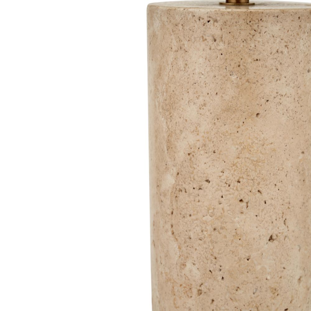 Kanoa Limestone Cylinder Table Lamp