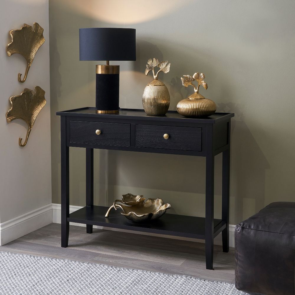 Chelmsford Pine Wood 2 Drawer Console Table