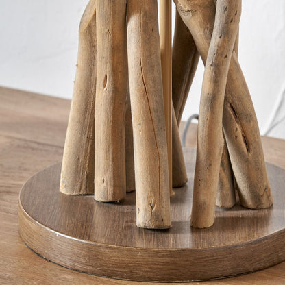 Derna Driftwood with Natural Jute Shade Table Lamp