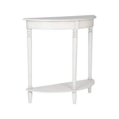 Heritage Pine Wood Half Moon Console Table