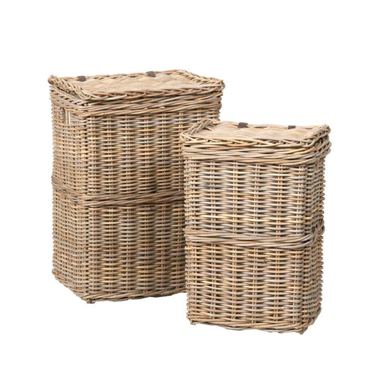 Kubu Rectangular Linen Baskets (Set of 2)