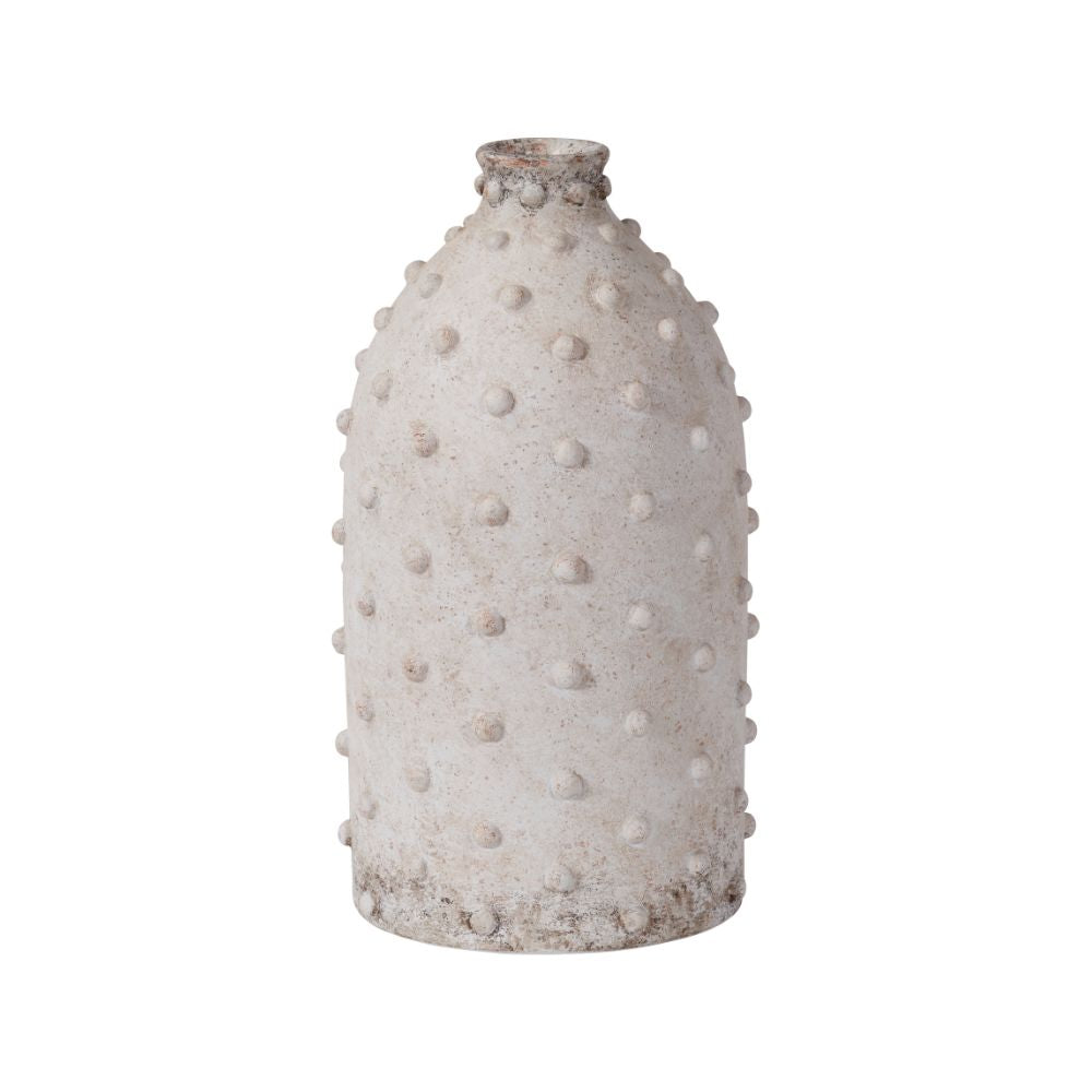 Kali Textured Dot Stoneware Vase