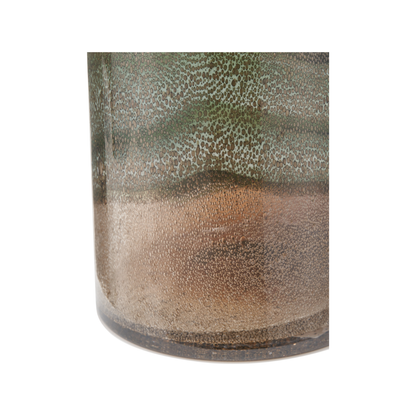 Valtellina Brown and Green Glass Vase
