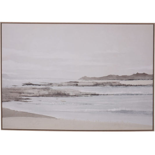 Canvas Blurred Seascape Framed Wall Art