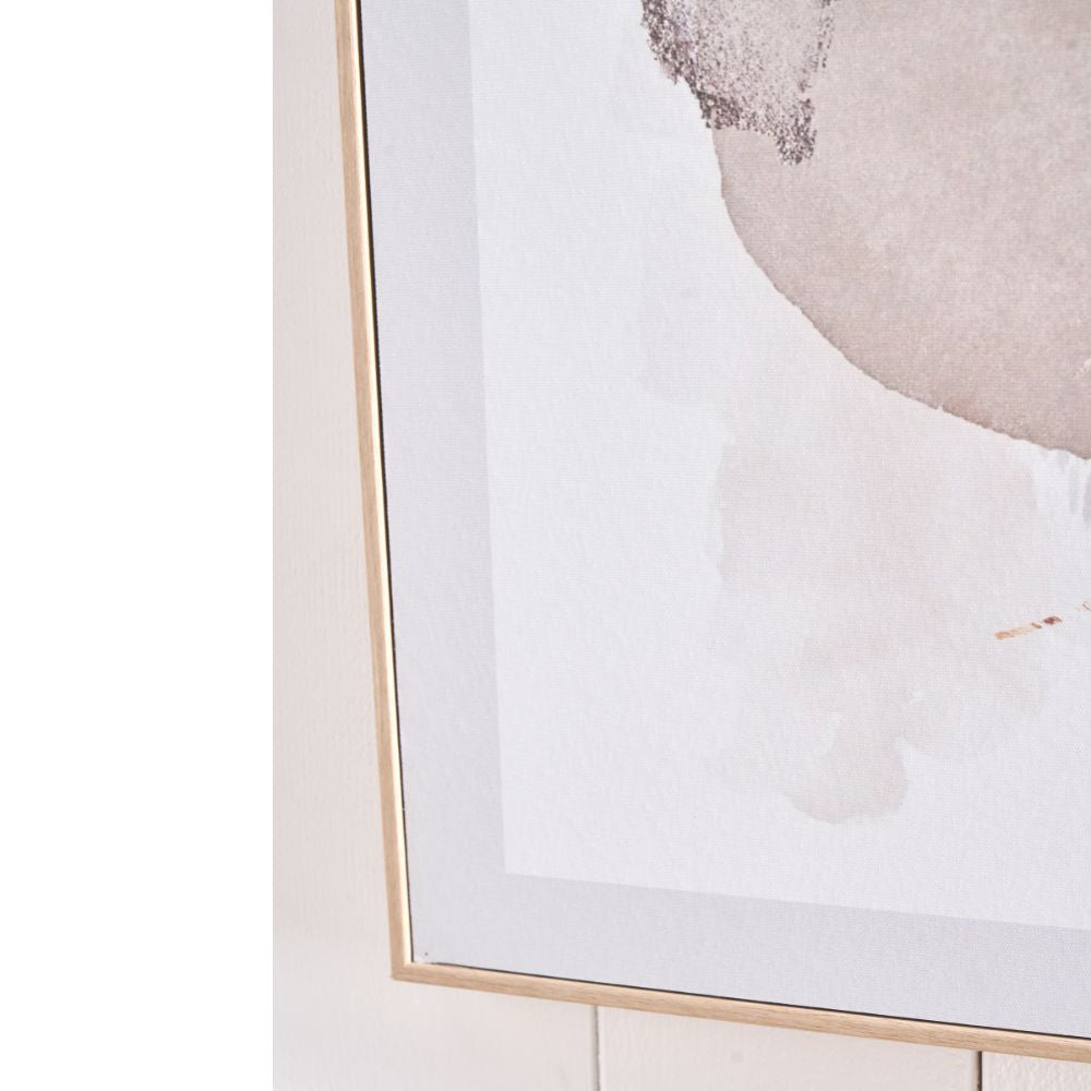Canvases Natural Abstract with Natural Frame (Set of 2)
