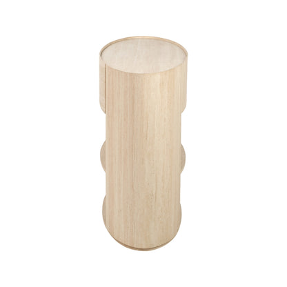 Tivoli Travertine Effect Veneer 1 Drawer Console Table