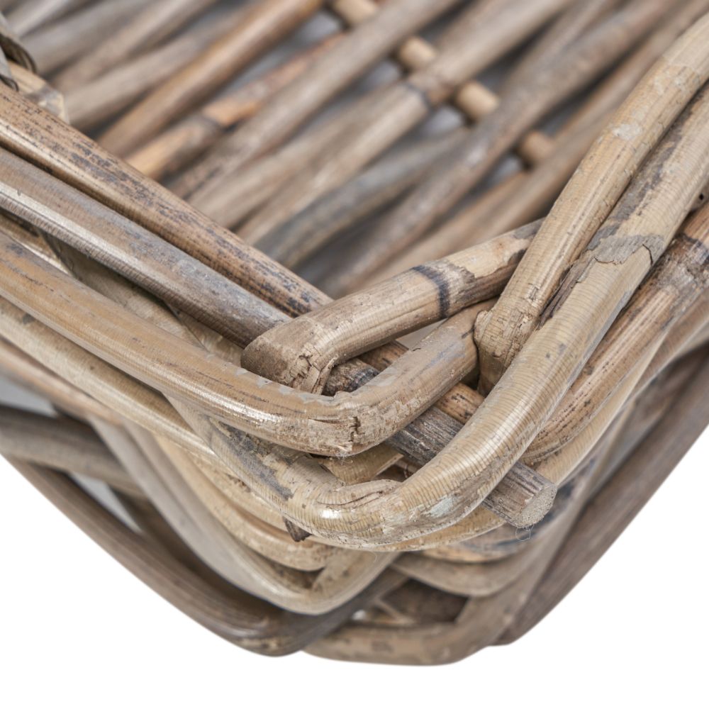 Kubu Grey Basket Trays (Set of 2)