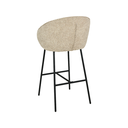 Kelsby Mocha Textured Bar Stool