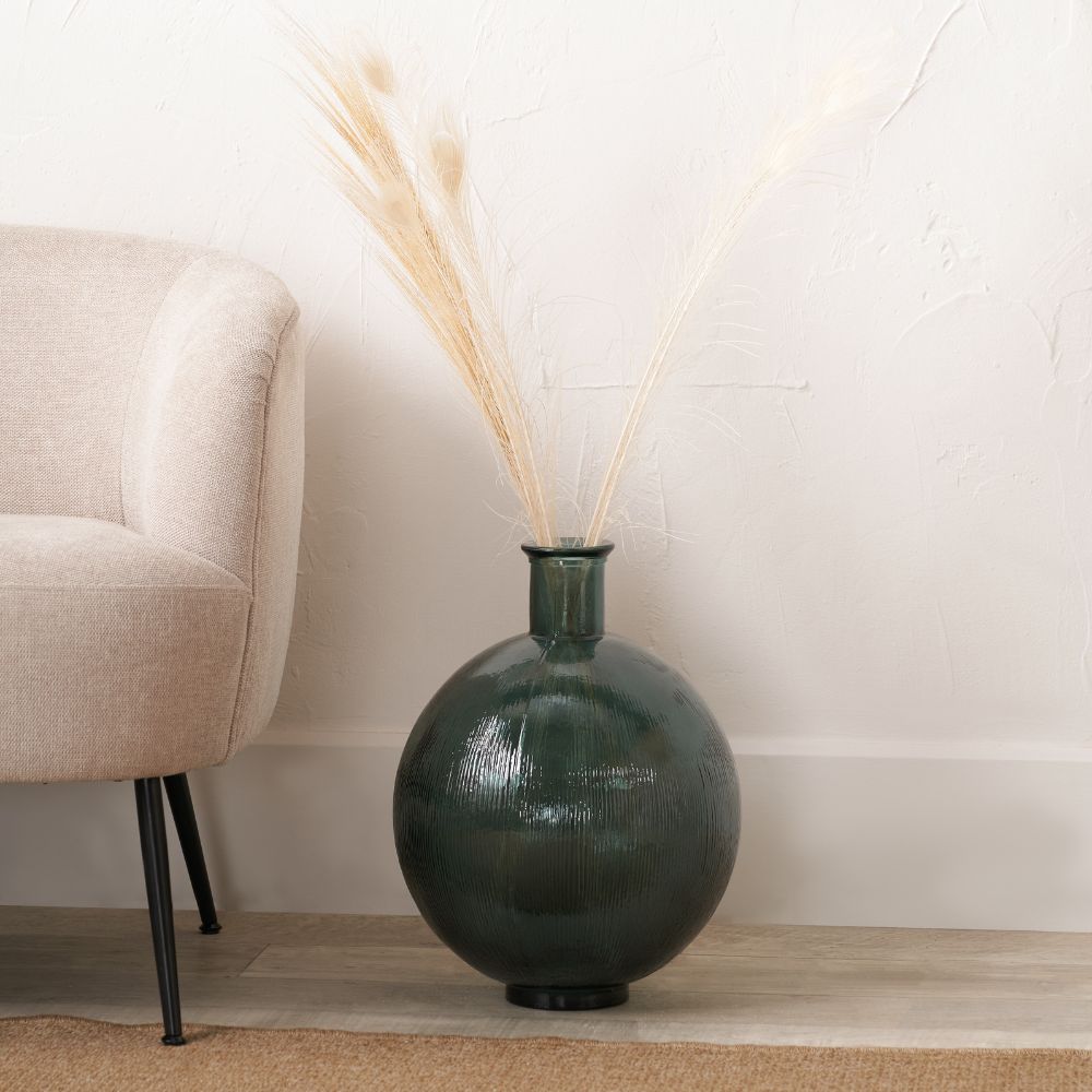 Recycled Glass Round Vase