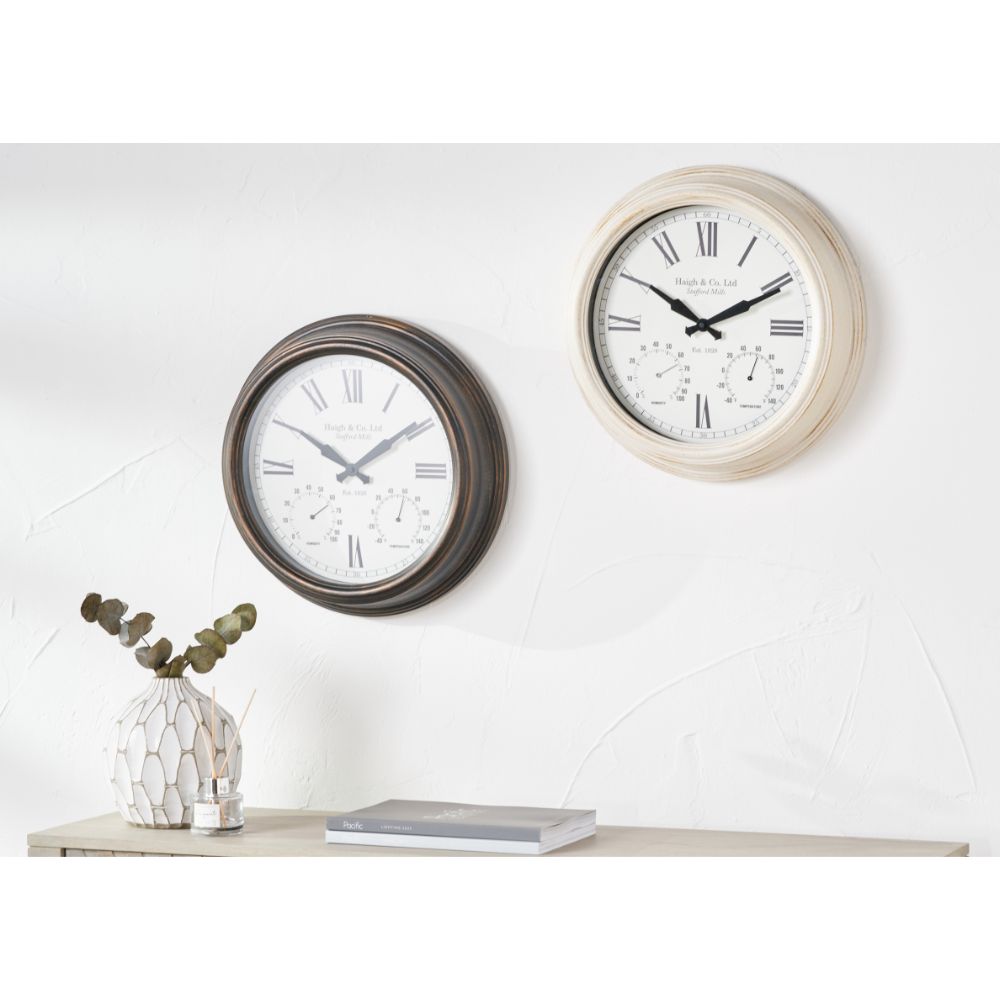 Antique Effect Indoor Outdoor Wall Clock