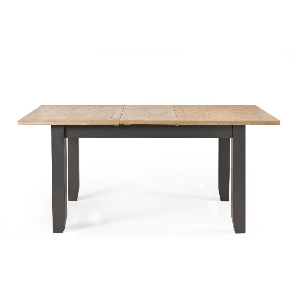 Bordeaux 1.4m Dark Grey Extendable Dining Table