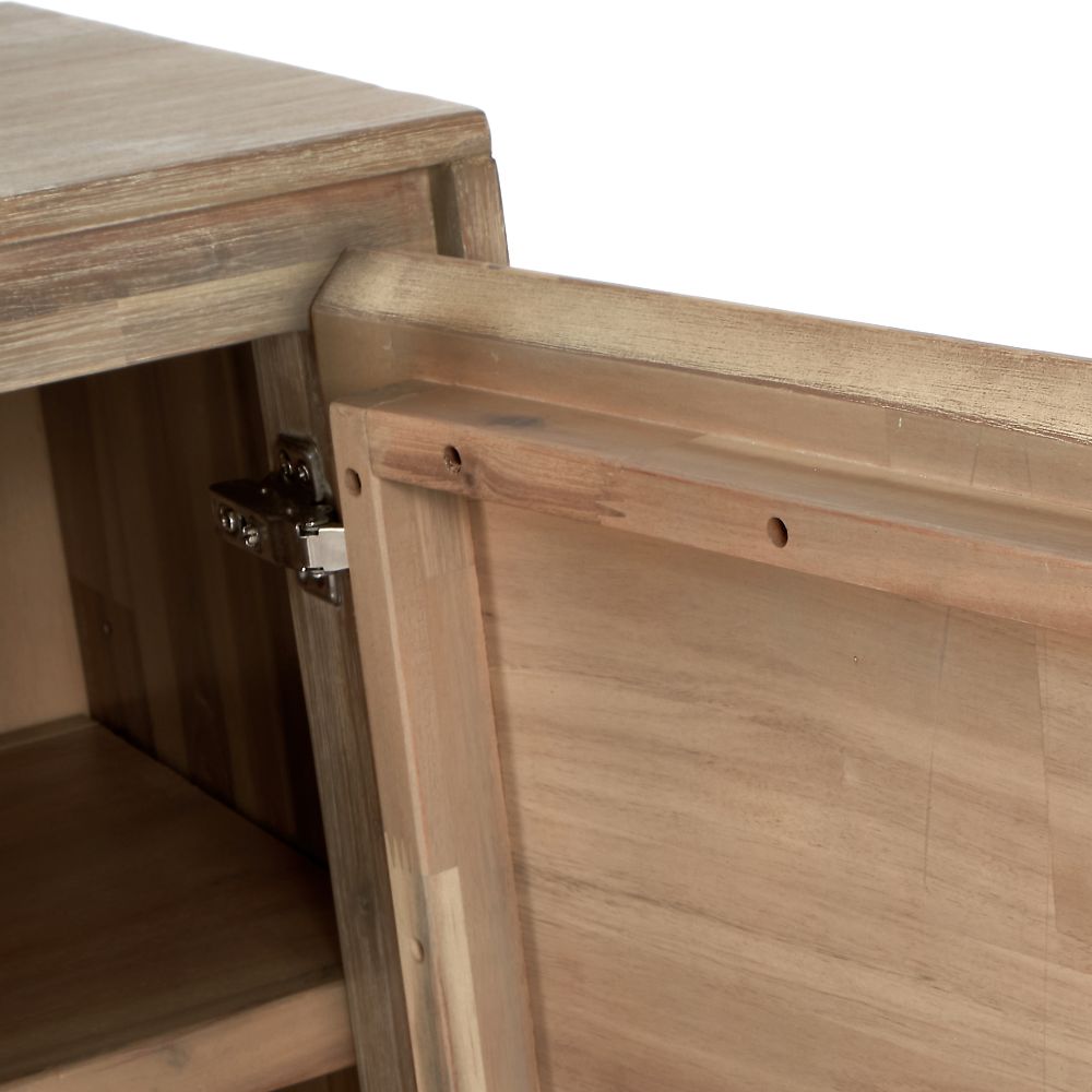 Marca Sand Wash Acacia Wood 3 Door Sideboard